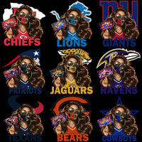 Load image into Gallery viewer, 32 Sugar Skull Girl Football Teams Designs Bundle PNG
