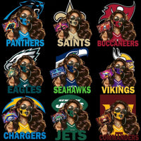 Load image into Gallery viewer, 32 Sugar Skull Girl Football Teams Designs Bundle PNG

