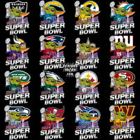 Load image into Gallery viewer, 32 Super Bowl 2024 Football Teams Baby Cartoon Designs Bundle Png
