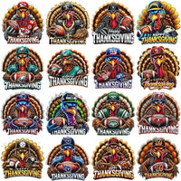 Load image into Gallery viewer, 32 Thanksgiving Turkey Football Teams Designs Bundle PNG
