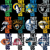 Load image into Gallery viewer, 32 THEY NOT LIKE US Football Designs Bundle PNG
