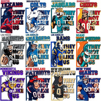 Load image into Gallery viewer, 32 THEY NOT LIKE US Teams Mascot Football Designs Bundle PNG + PSD

