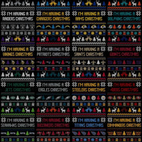 Load image into Gallery viewer, 32 Ugly Christmas Sweater Football Teams Designs Bundle PNG
