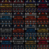 Load image into Gallery viewer, 32 Ugly Christmas Sweater Football Teams Designs Bundle PNG
