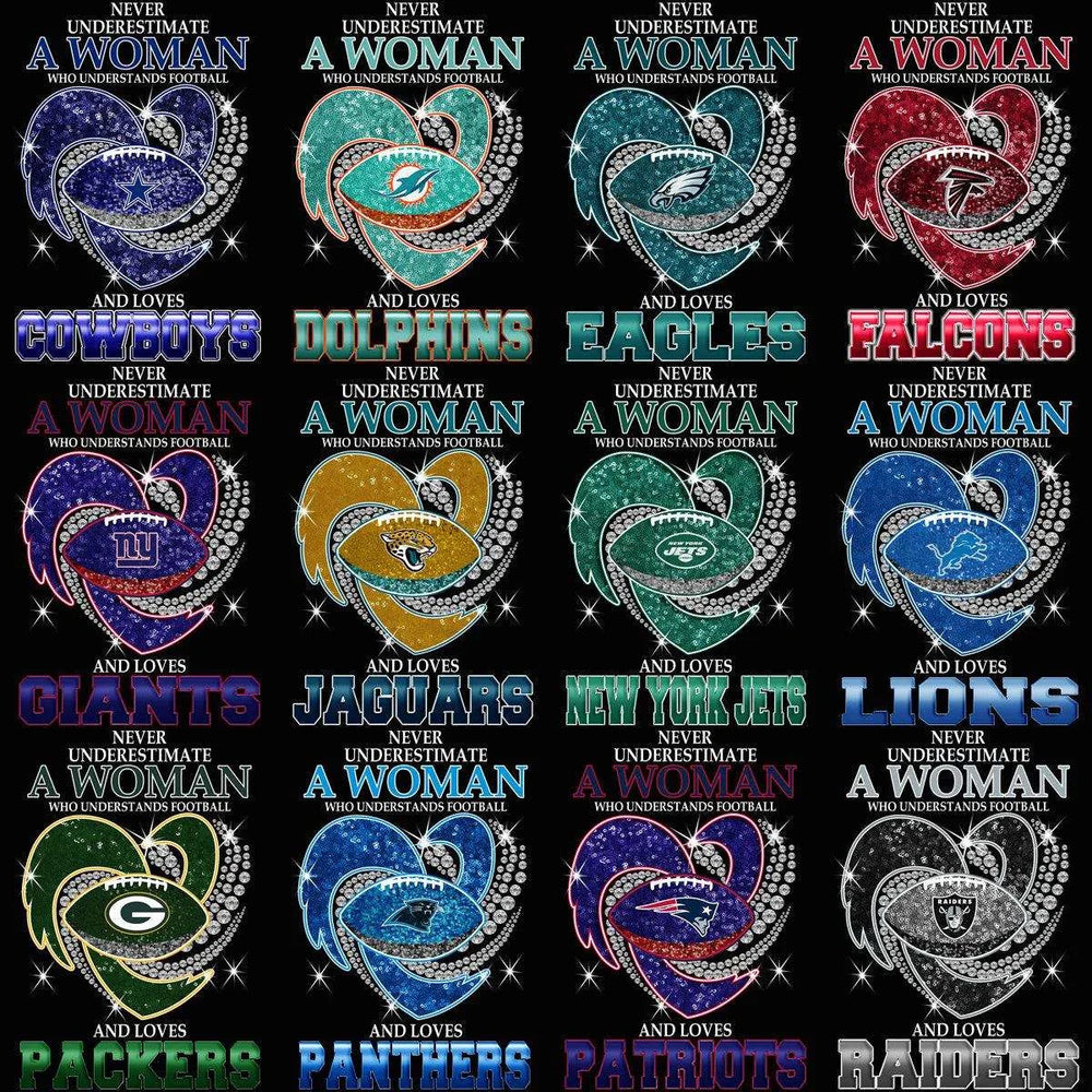 32 Woman Who Understands Football Teams Designs Bundle PNG