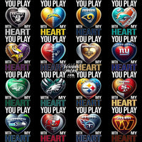 Load image into Gallery viewer, 32 You Play With My Heart Football Teams Designs Bundle Png
