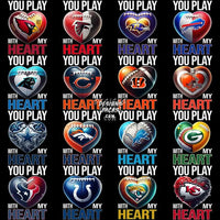 Load image into Gallery viewer, 32 You Play With My Heart Football Teams Designs Bundle Png
