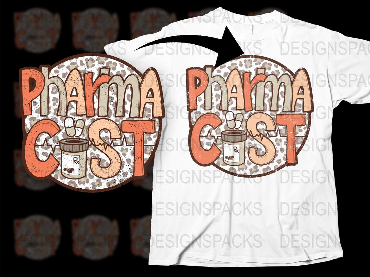 Pharma Cast Podcast Mug Graphic T-Shirt, Vintage Style Pharmacist Tee, Unique Coffee Cup Design Shirt