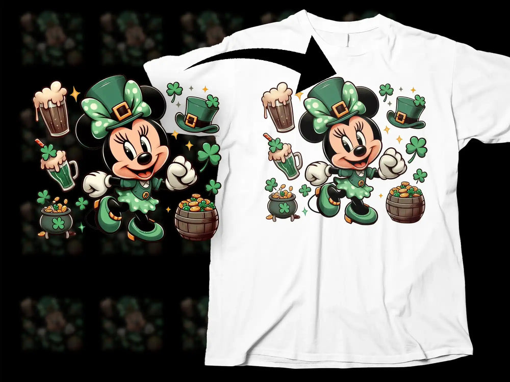 Minnie Mouse Leprechaun Shamrock Lucky Gold Pot product type