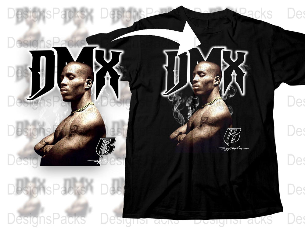 DMX Tribute T-Shirt, Vintage Hip Hop Artist Black Tee, Iconic Rapper Graphic Shirt, Music Fan Apparel Gift