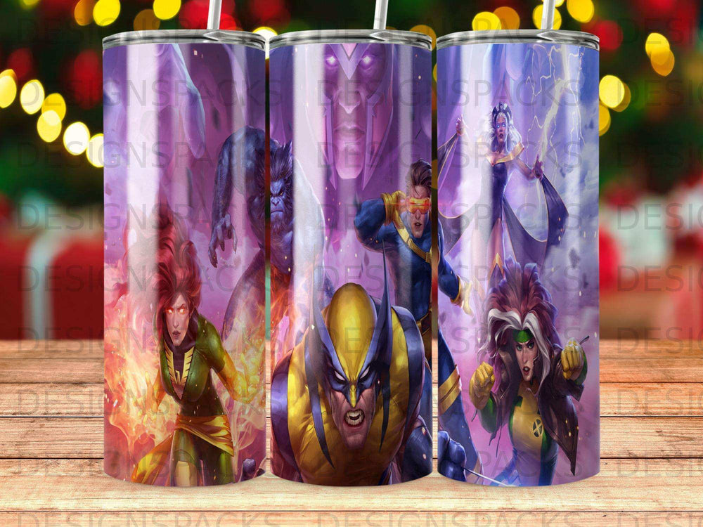 X-Men characters Wolverine, Cyclops, and Jean Grey in a collage.