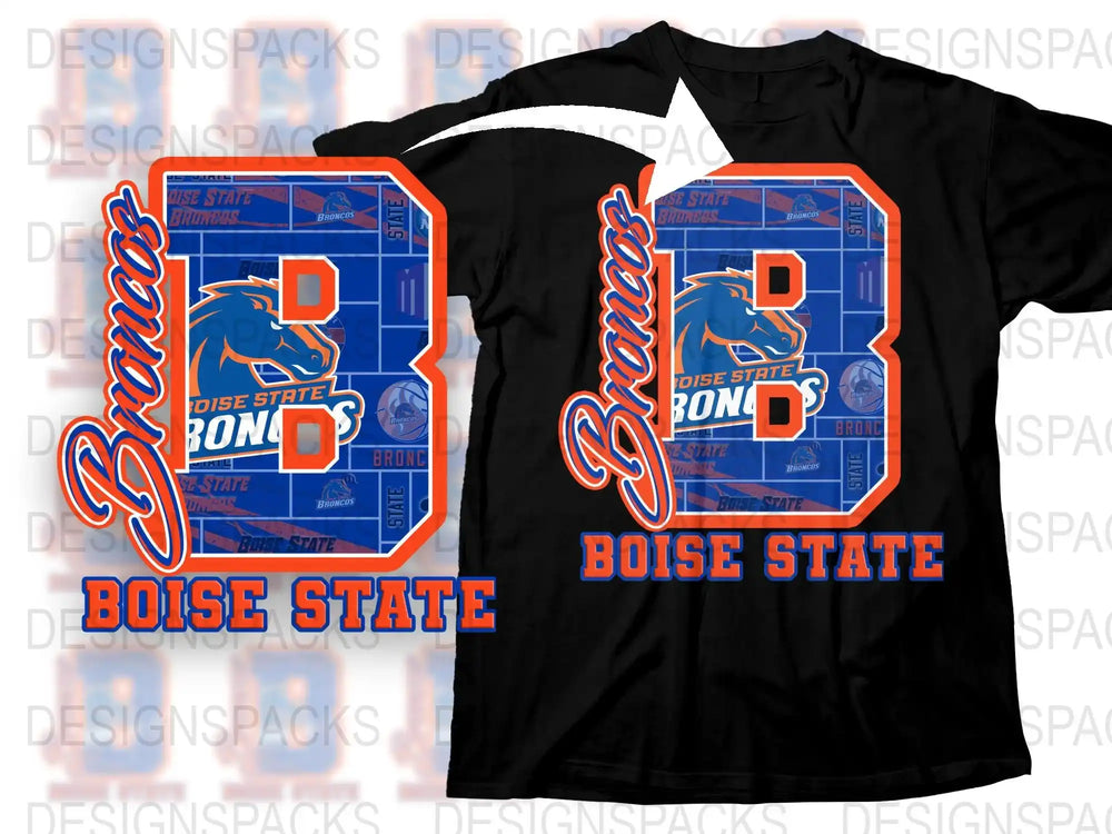 Boise State University T-Shirt, Broncos Fan Tee, College Sports Apparel, Graphic Unisex T-Shirt
