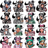 Load image into Gallery viewer, 33 Cartoon Girls Coffee Swoosh Brand Designs Bundle Png
