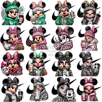 Load image into Gallery viewer, 33 Cartoon Girls Coffee Swoosh Brand Designs Bundle Png
