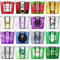 Load image into Gallery viewer, 33 Glitter Mama Christmas Tumbler Wrap Bundle Jpg

