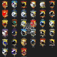 Load image into Gallery viewer, 33 Football Helmets V2 Designs Bundle PNG
