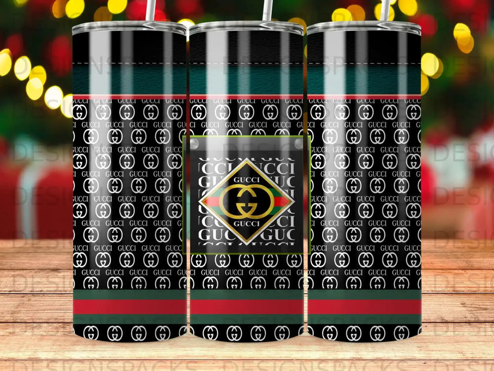 Diseño digital para vaso cilíndrico Iconic Monogram Stripe