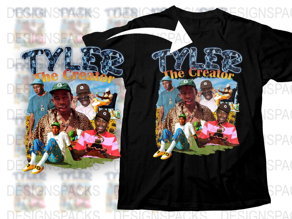 Tyler The Creator Graphic T-Shirt, Hip Hop Artist Inspired Tee, Vibrant Unisex Music Top, Casual Streetwear Fashion, Unique Gift Idea.