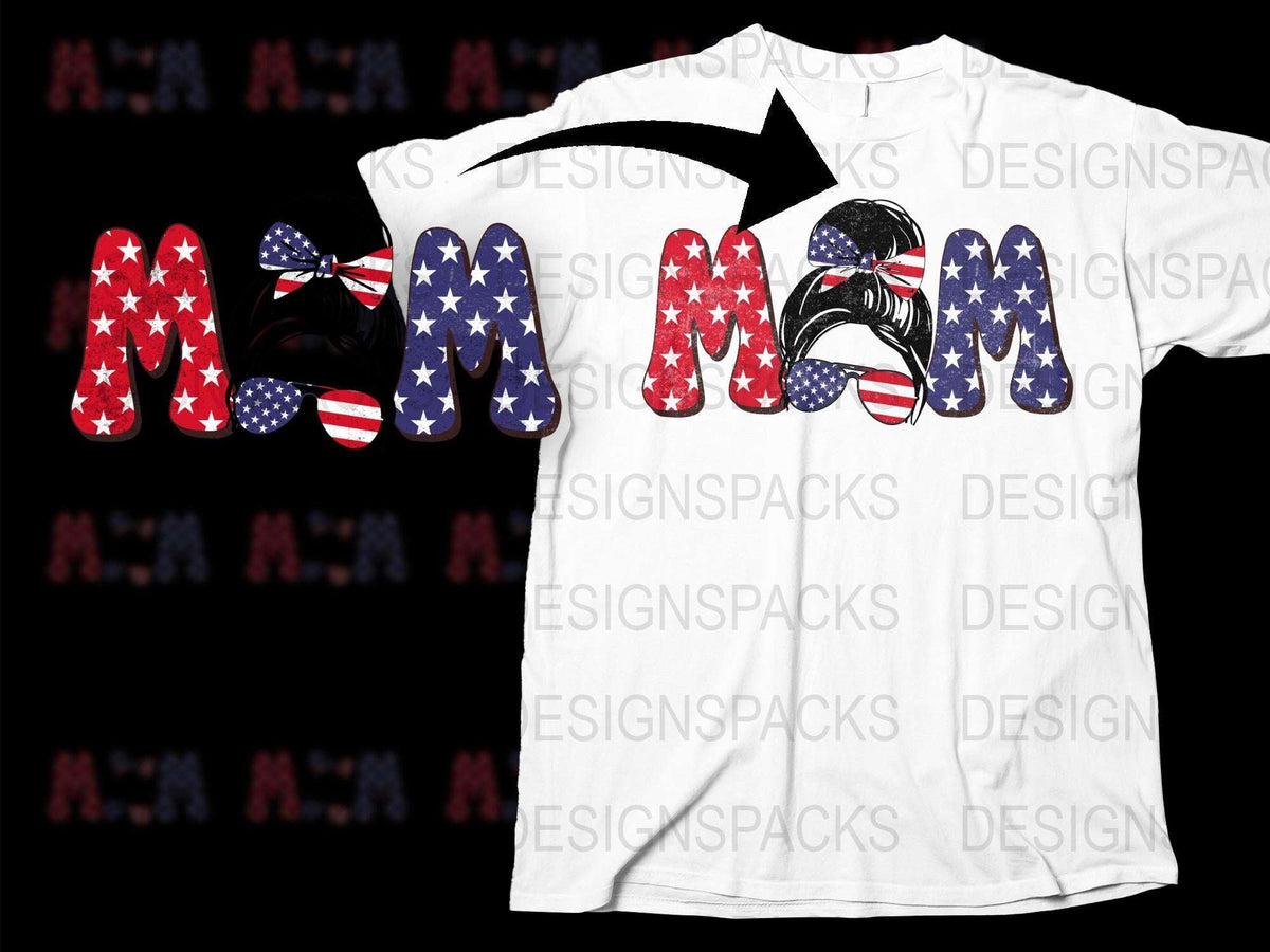 Patriotic American Flag T-Shirt, Stars and Stripes, USA Flag Design, Men's and Women's Casual Wear