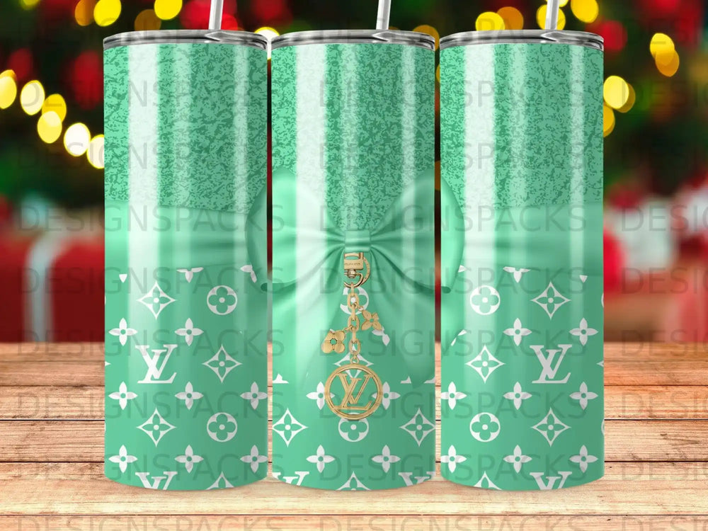 Mint green Louis Vuitton bow charm tumbler product type