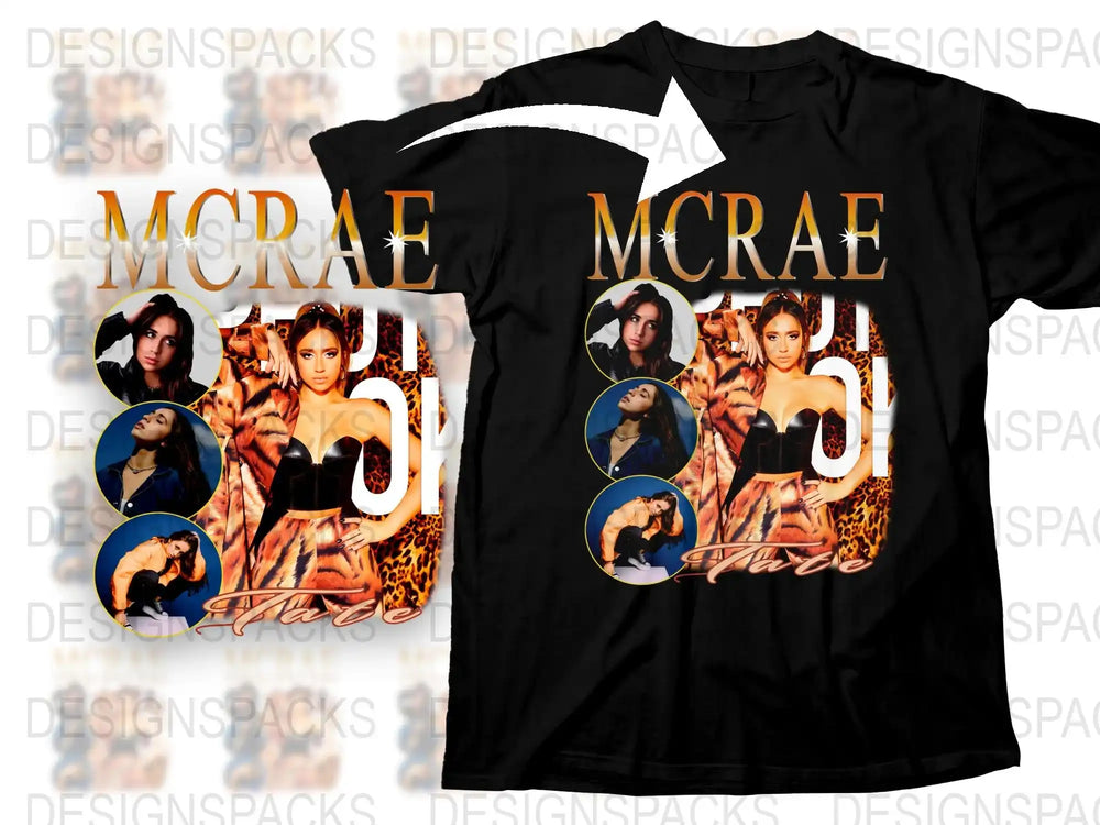 Vintage McRae 90s Inspired Black T-Shirt, Unisex Graphic Tee, Retro Music Fashion, Fan Merchandise, Bold Stylish Design