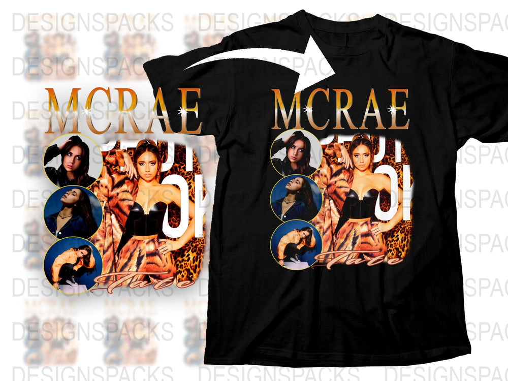 Vintage McRae 90s Inspired Black T-Shirt, Unisex Graphic Tee, Retro Music Fashion, Fan Merchandise, Bold Stylish Design