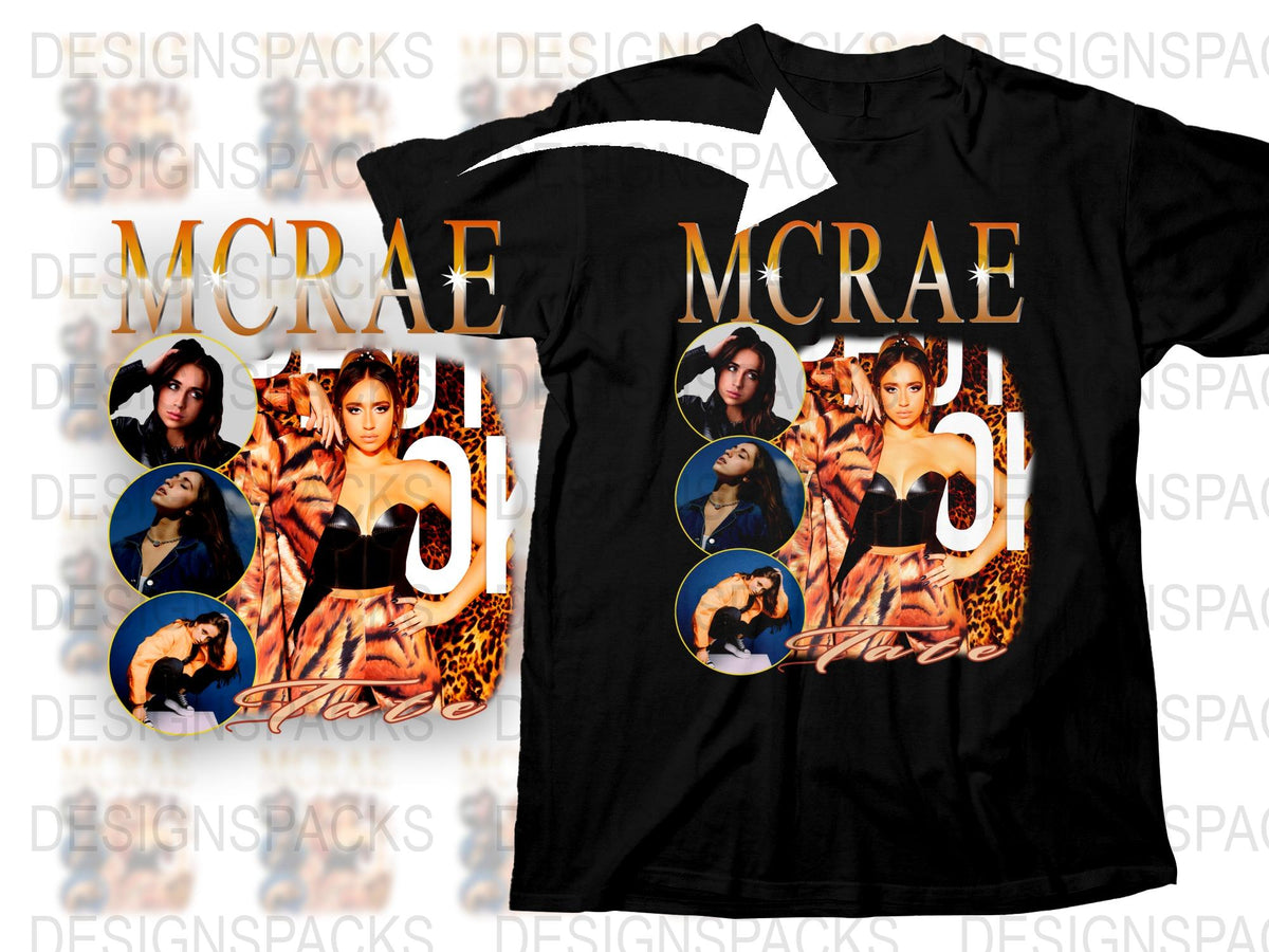 Vintage McRae 90s Inspired Black T-Shirt, Unisex Graphic Tee, Retro Music Fashion, Fan Merchandise, Bold Stylish Design