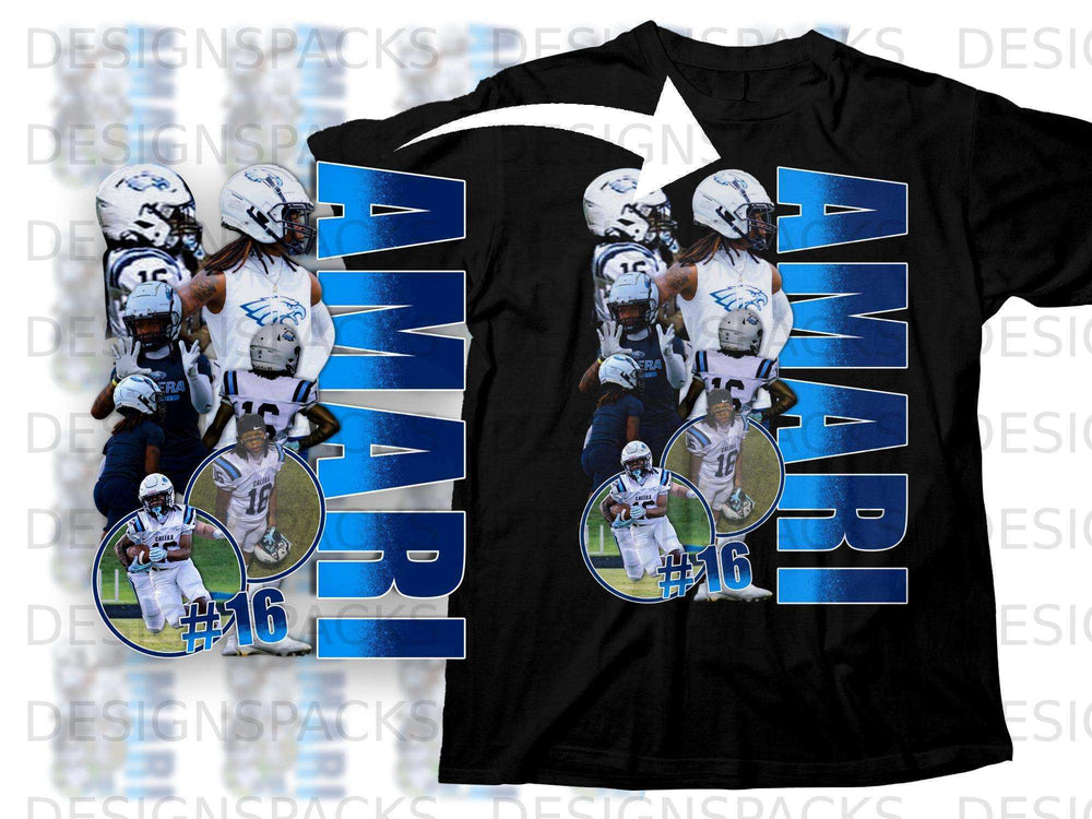 Carolina Panthers #16 Amari jersey with graphics.