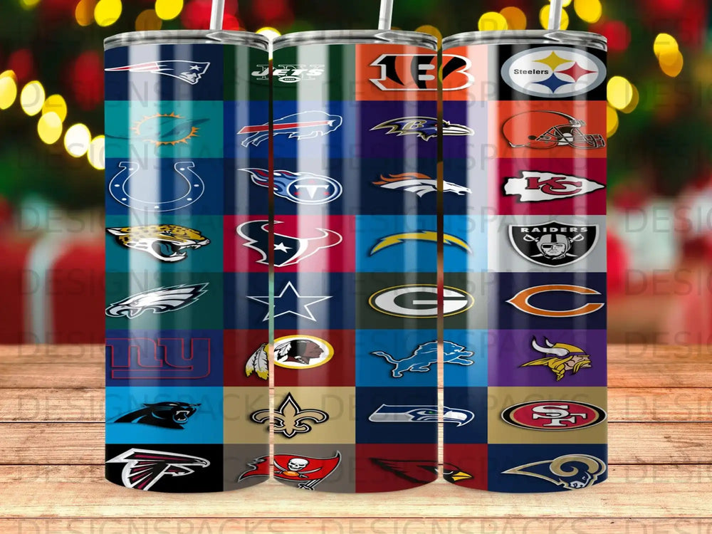 All NFL Football Teams Logos Sports Collage Design product type