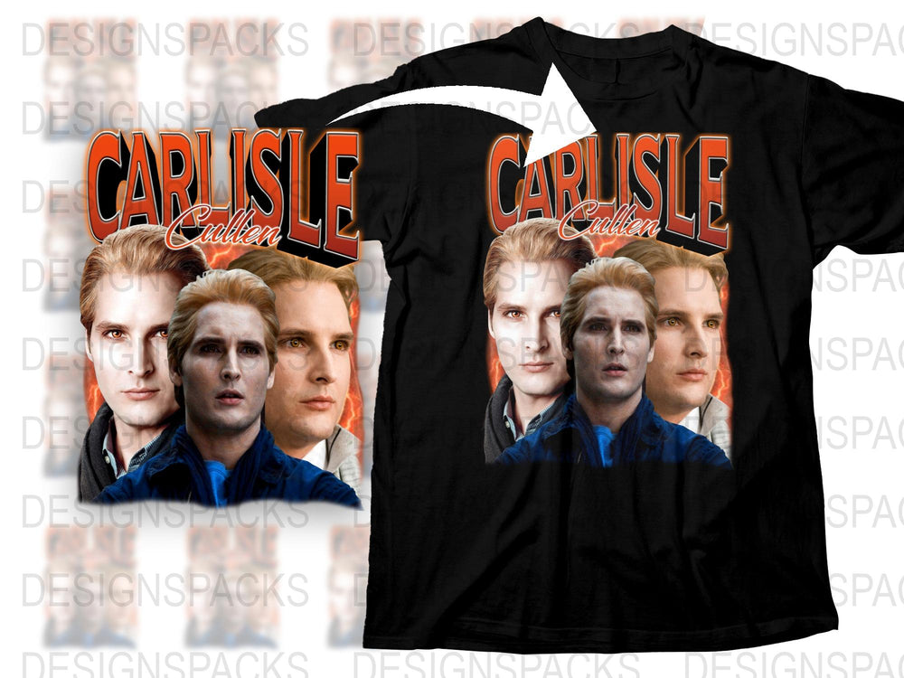 Carlisle Cullen Graphic T-Shirt, Twilight Saga Inspired Tee, Vampire Movie Fan Apparel, Unisex Shirt