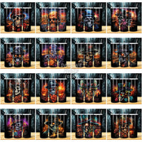 Load image into Gallery viewer, 34 Airbrush Skulls Tumbler Wrap Bundle Jpg

