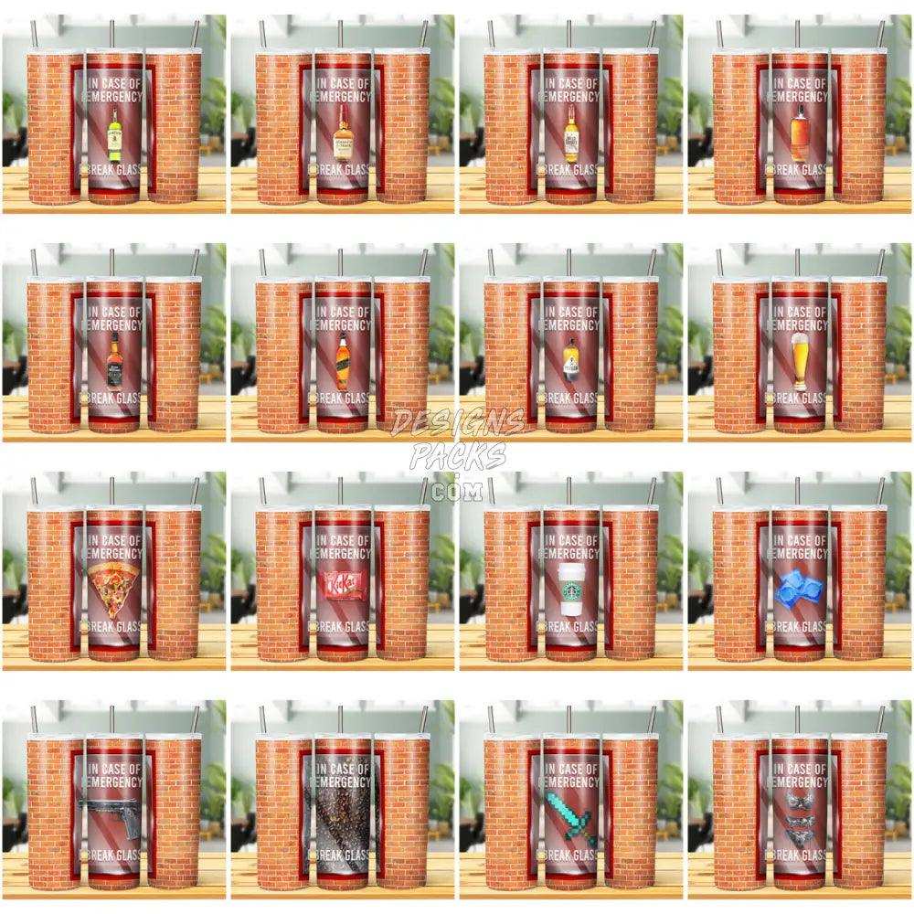 34 Break Glass Drinks Tumbler Wrap Bundle Jpg