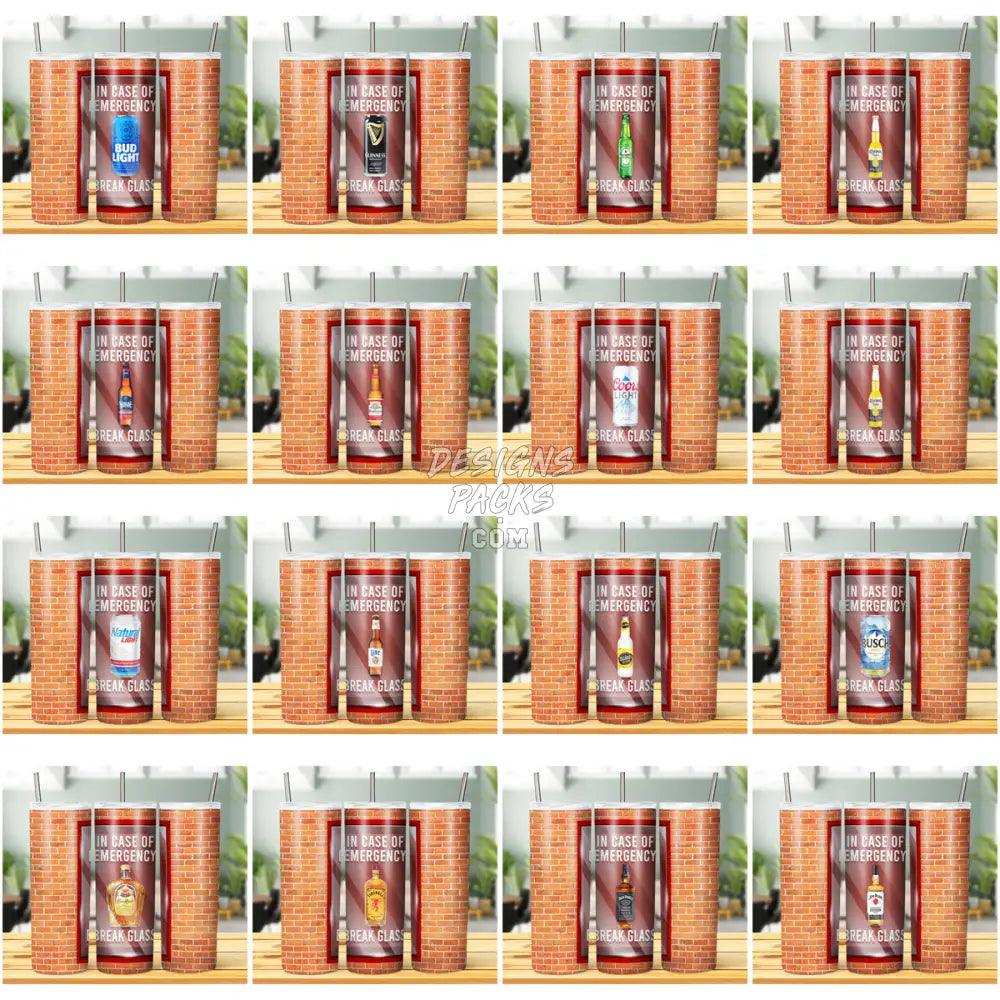 34 Break Glass Drinks Tumbler Wrap Bundle Jpg