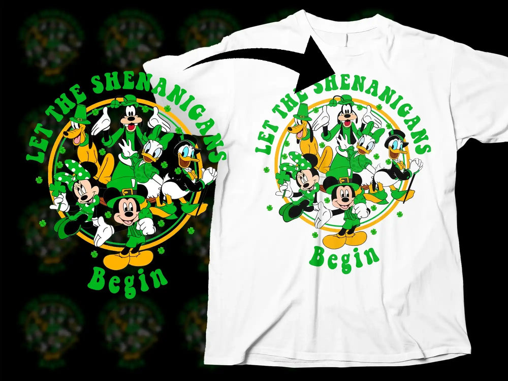 LET THE SHENANIGANS BEGIN Mickey Friends T-Shirt