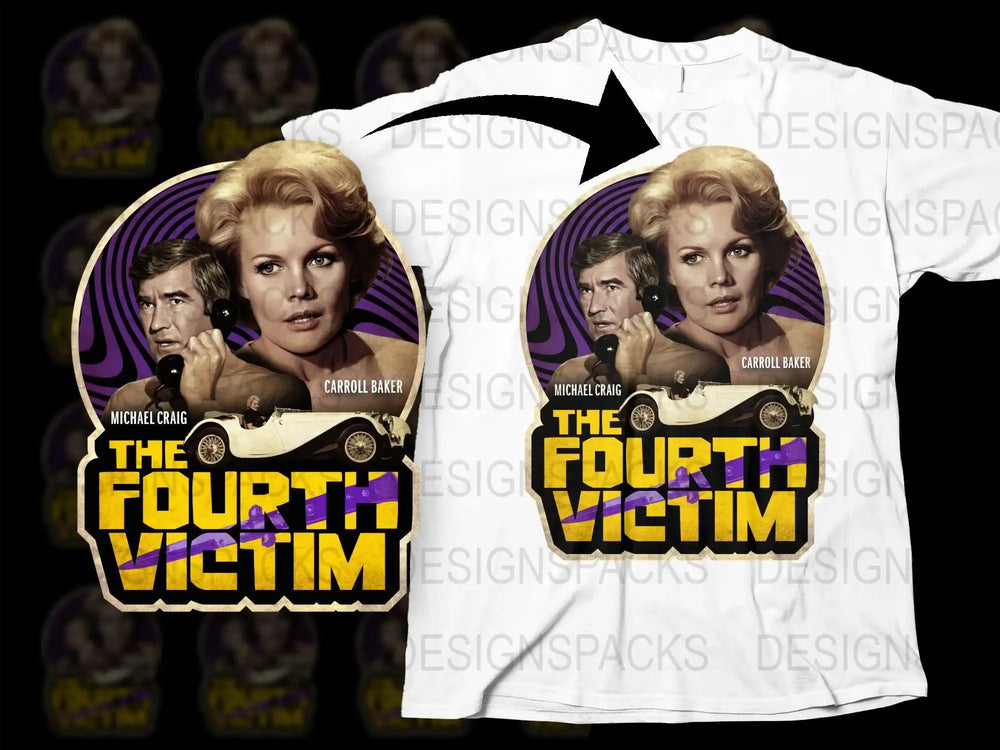 Vintage The Fourth Victim Movie T-Shirt, Classic Film Tee, Retro 70s Cinema Fashion, Unisex Graphic Shirt