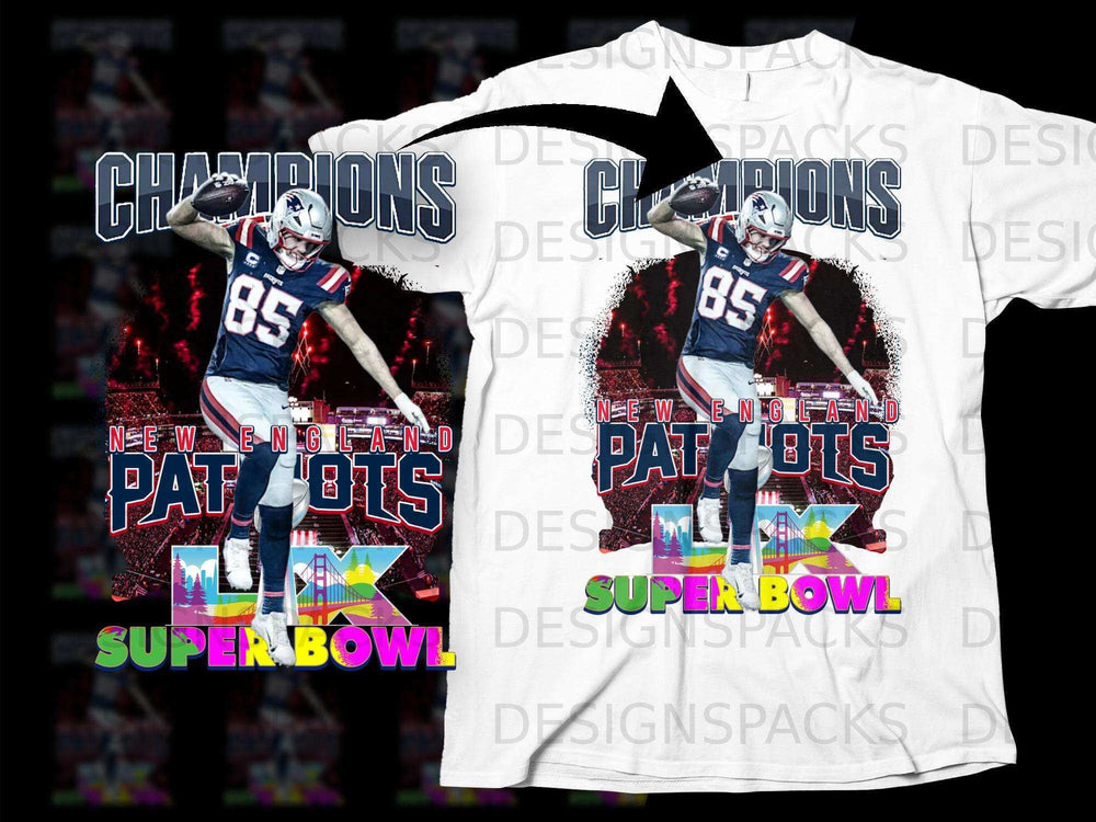 Champions New England Patriots Super Bowl T-shirt
