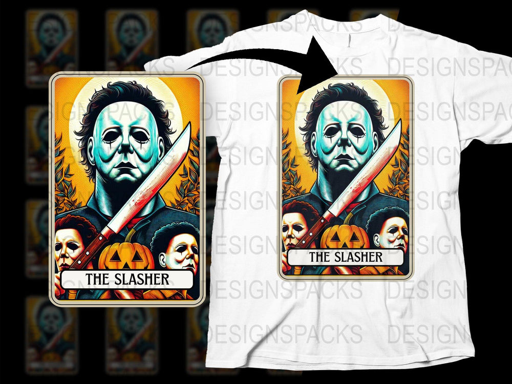 Halloween Horror Movie T-Shirt, Michael Myers Slasher Tee, Scary Pumpkin Graphic, Unisex Horror Fan Apparel