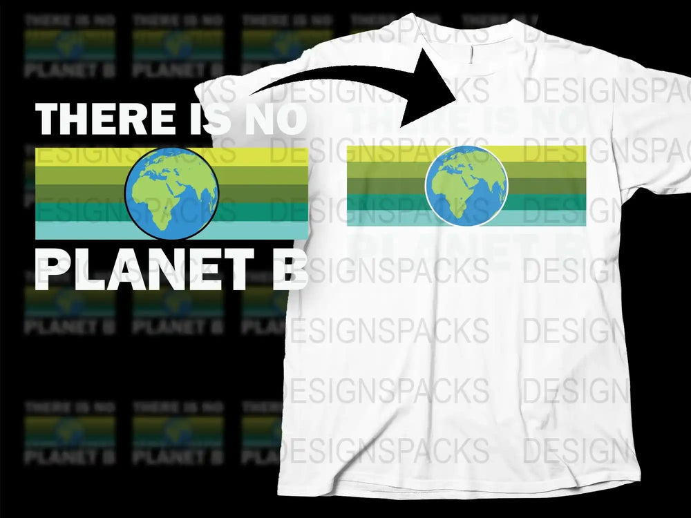 There Is No Planet B Eco-Friendly T-Shirt, Earth Graphic Tee, Climate Awareness Top, Environmental Activist Shirt