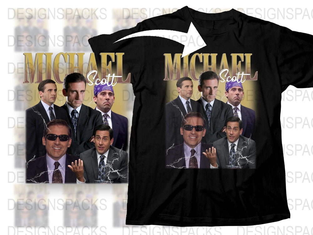 Michael Scott Graphic T-Shirt, The Office TV Show Inspired, Men's Black Cotton Tee, Casual Apparel, Funny Quotes Shirt, Gift for Fans