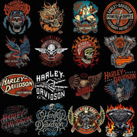 Load image into Gallery viewer, 35 Biker Halftone Motorcycle Harley Davidson Designs Bundle PNG
