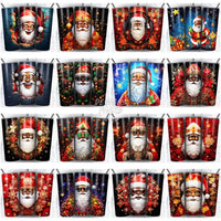 Load image into Gallery viewer, 35 Black Santa Claus Christmas Tumbler Wrap Bundle Jpg
