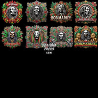 Load image into Gallery viewer, 35 Bob Marley Rasta Music Designs Bundle Png
