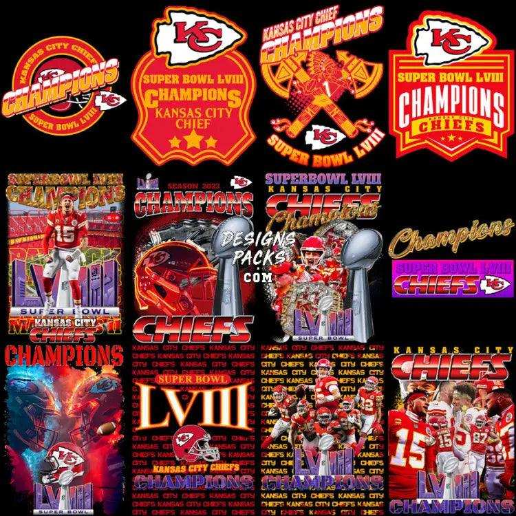 35 Football Kansas City Chiefs Superbowl Champions 2024 Designs Bundle Png