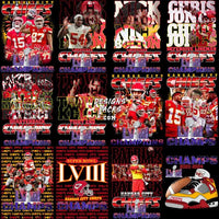 Load image into Gallery viewer, 35 Football Kansas City Chiefs Superbowl Champions 2024 Designs Bundle Png
