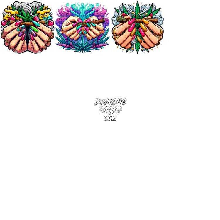 35 Girl Hands 420 Cannabis Marijuana Designs Bundle Png