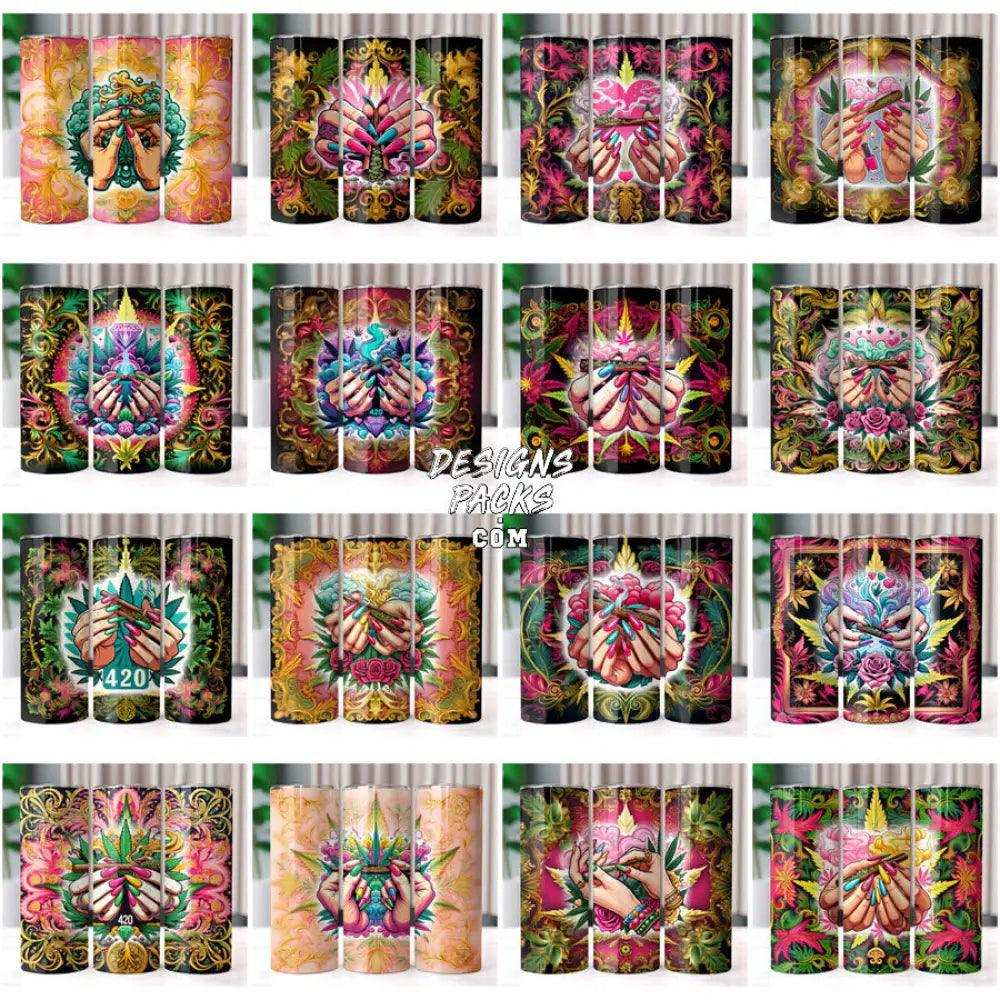 35 Girl Hands Marijuana 420 Cannabis Tumbler Wrap Bundle Jpg