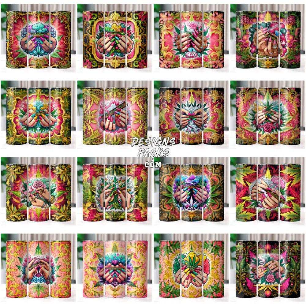 35 Girl Hands Marijuana 420 Cannabis Tumbler Wrap Bundle Jpg