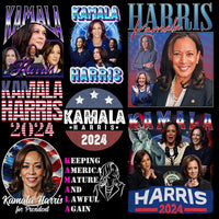 Load image into Gallery viewer, 35 Kamala Harris President 2024 V1 Designs Bundle PNG
