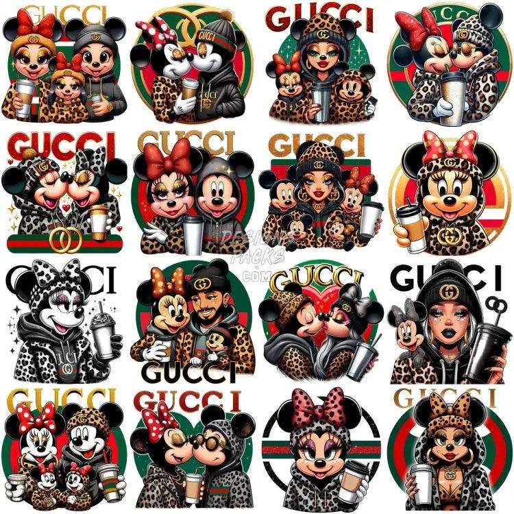 35 Luxury Brand Cartoon Mouse Designs Bundle Png