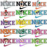 Load image into Gallery viewer, 35 Swoosh Brand Cartoons Mix Designs Bundle PNG PDF
